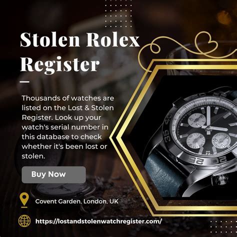 rolex registry|stolen rolex database.